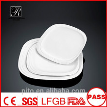 P&T chaozhou factory, white square plates, dinner plates, meat plates